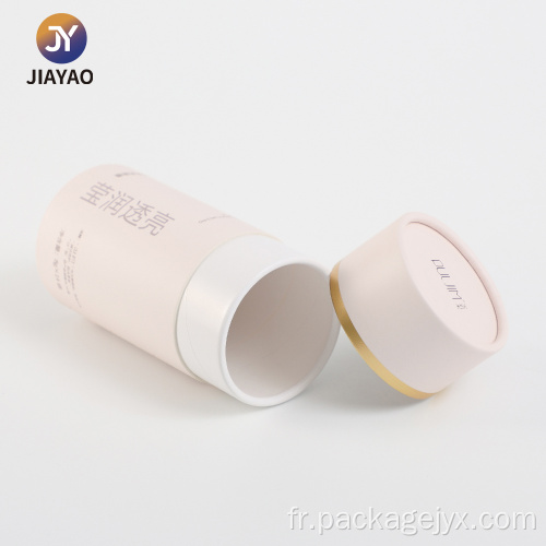 Tube en papier cylindrique haut de gamme pour masque de soin de la peau